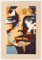 Дизайнерский ковёр прямоугольный 64650-8 0,7x1м