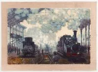 Дизайнерский ковёр прямоугольный 46765  34 1,4x1м