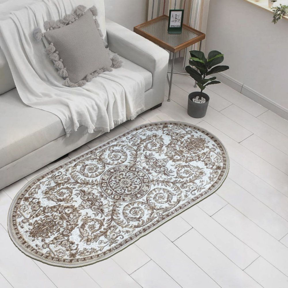 Ковер овальный Brownie 60081   9 1x2 м